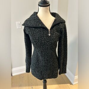 Tonia Debellis Women’s XS Jacquard Ruched Asymmetrical Zipper/Stitching